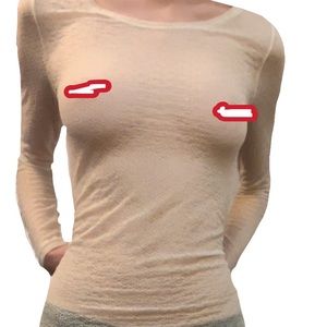 Sheer White Long Sleeve Top